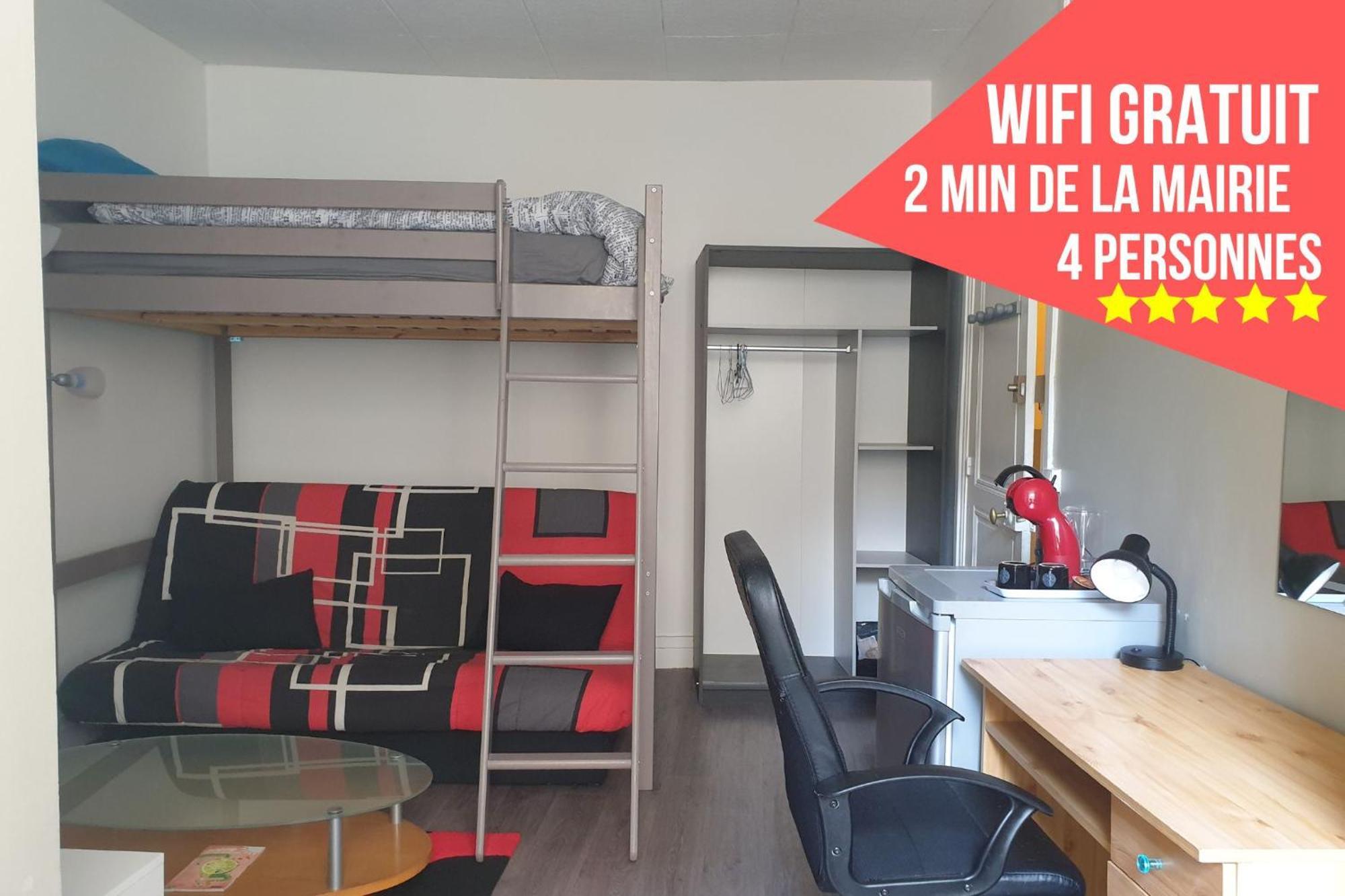 Chambres Poitiers Centre Ville - Salle De Bain, Refrigerateur, Tv Et Machine A Cafe Privatifs - Cuisine Commune - Terrasse - Hotel De Ville A 200M Kamer foto